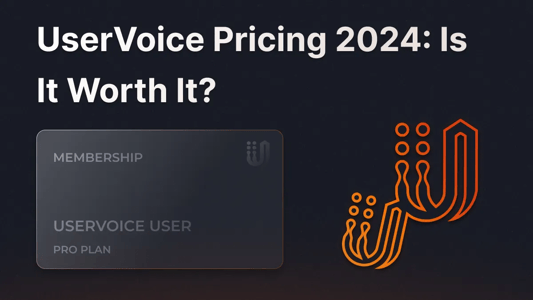 Illustration for UserVoice pricing in 2024.
