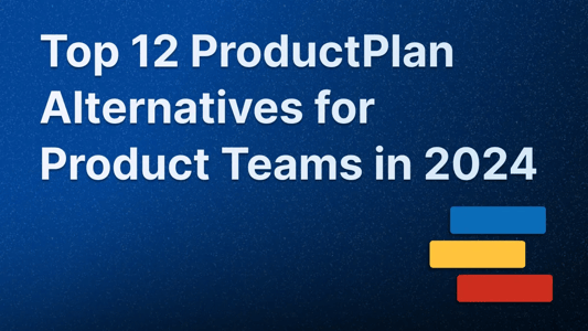 Illustration for the list of top 12 ProductPlan alternatives in 2024.