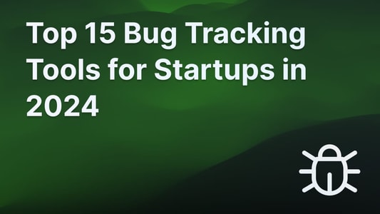 Illustration for the top 15 bug tracking tools for startups.