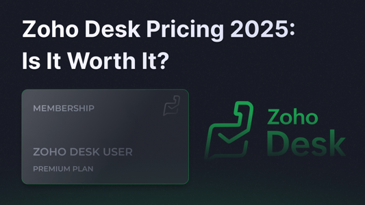 Zoho Desk pricing review 2025.