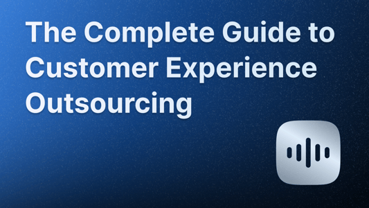 Customer experience outsourcing illustration.