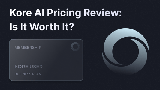 Kore AI pricing 2026 illustration