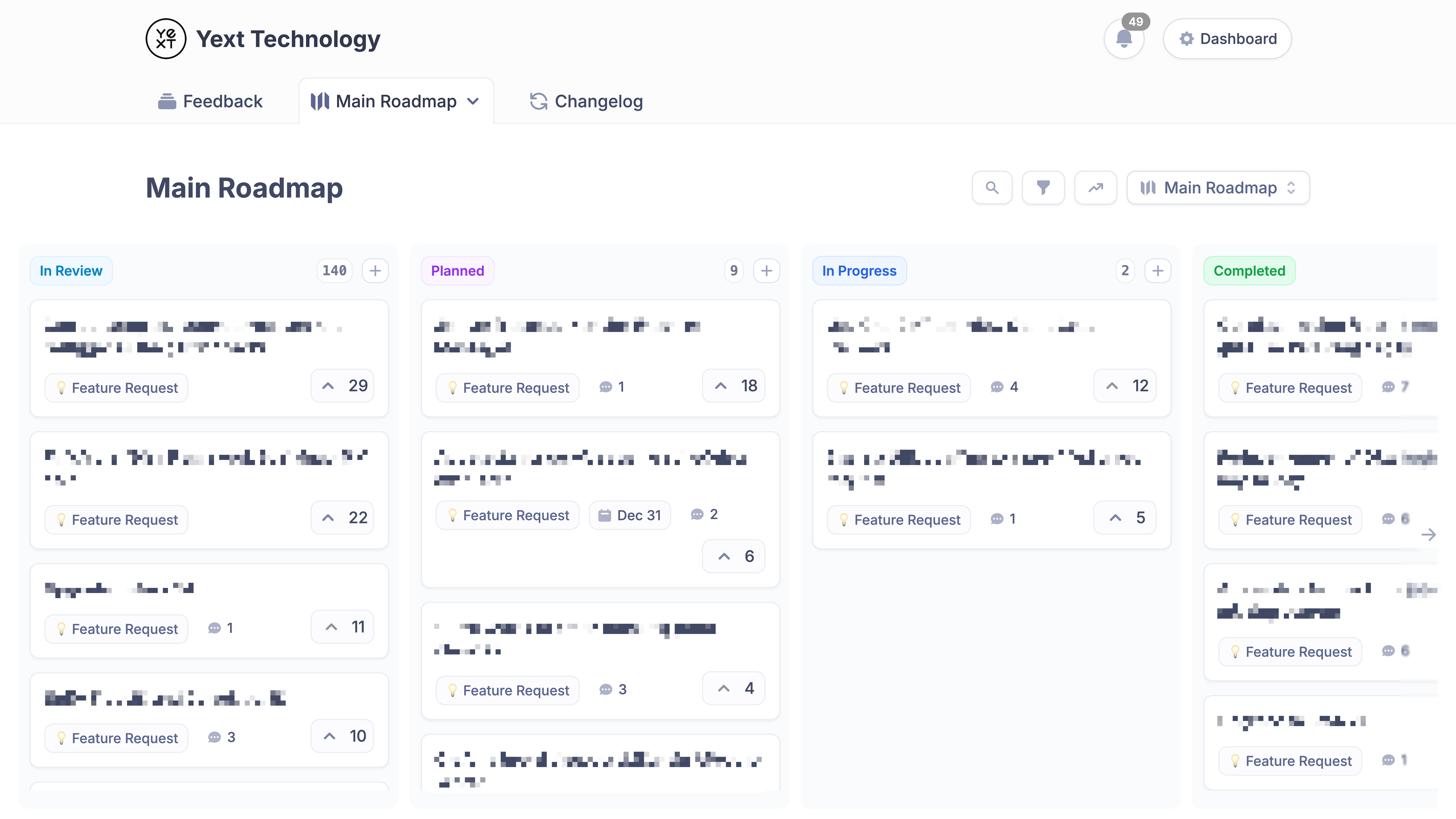 Yext roadmap
