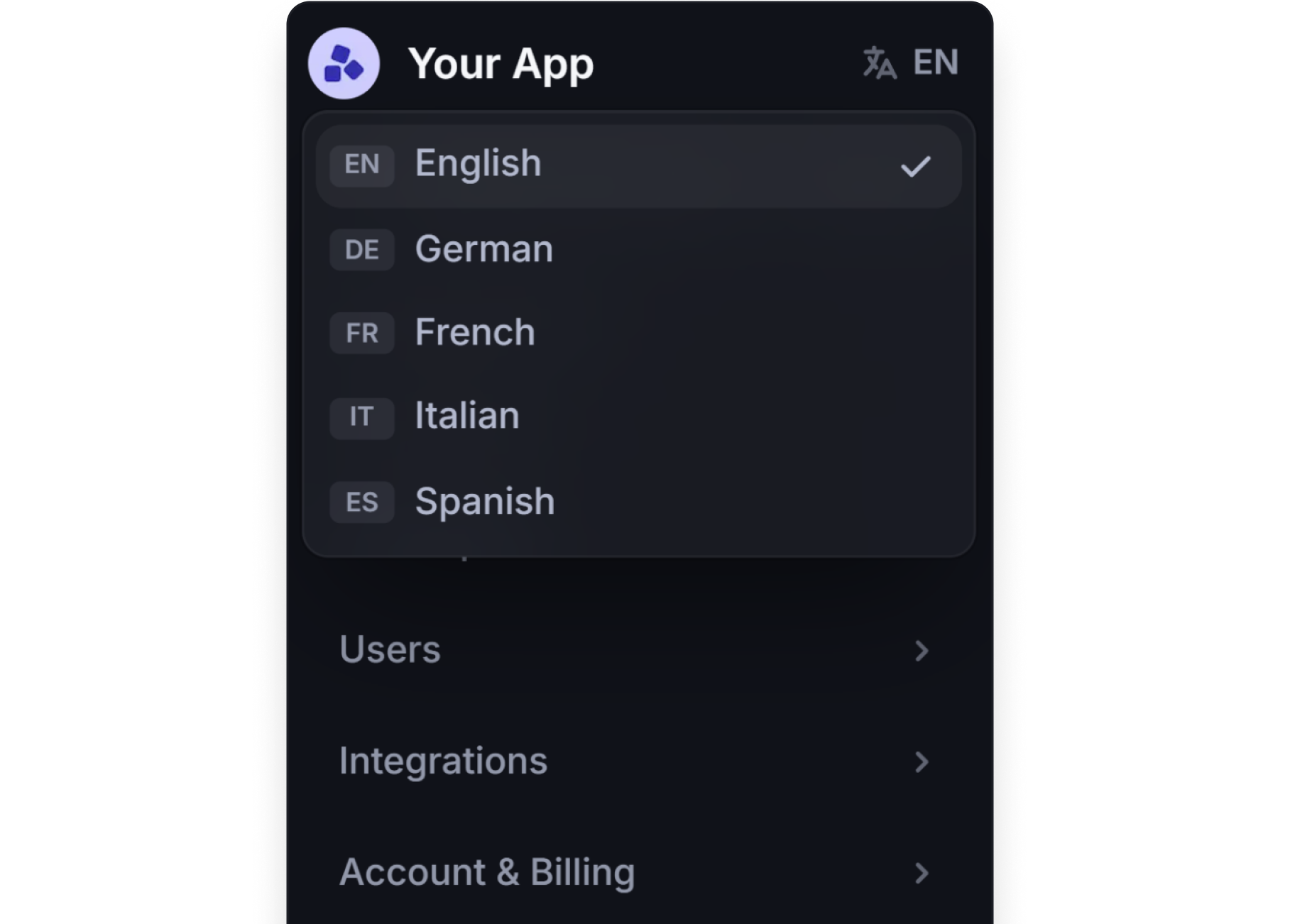 Multi-language support